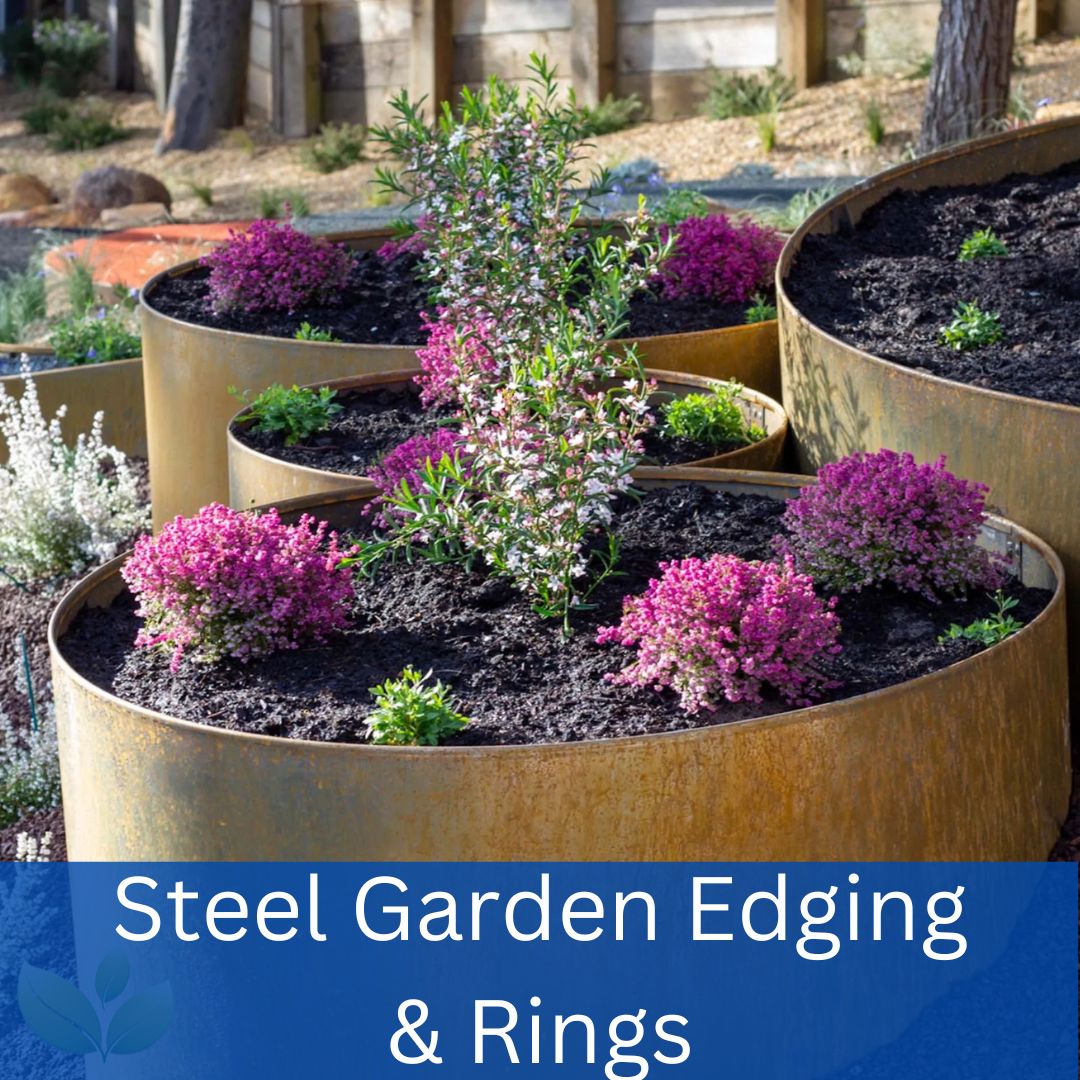 Steel Garden Edging and Rings